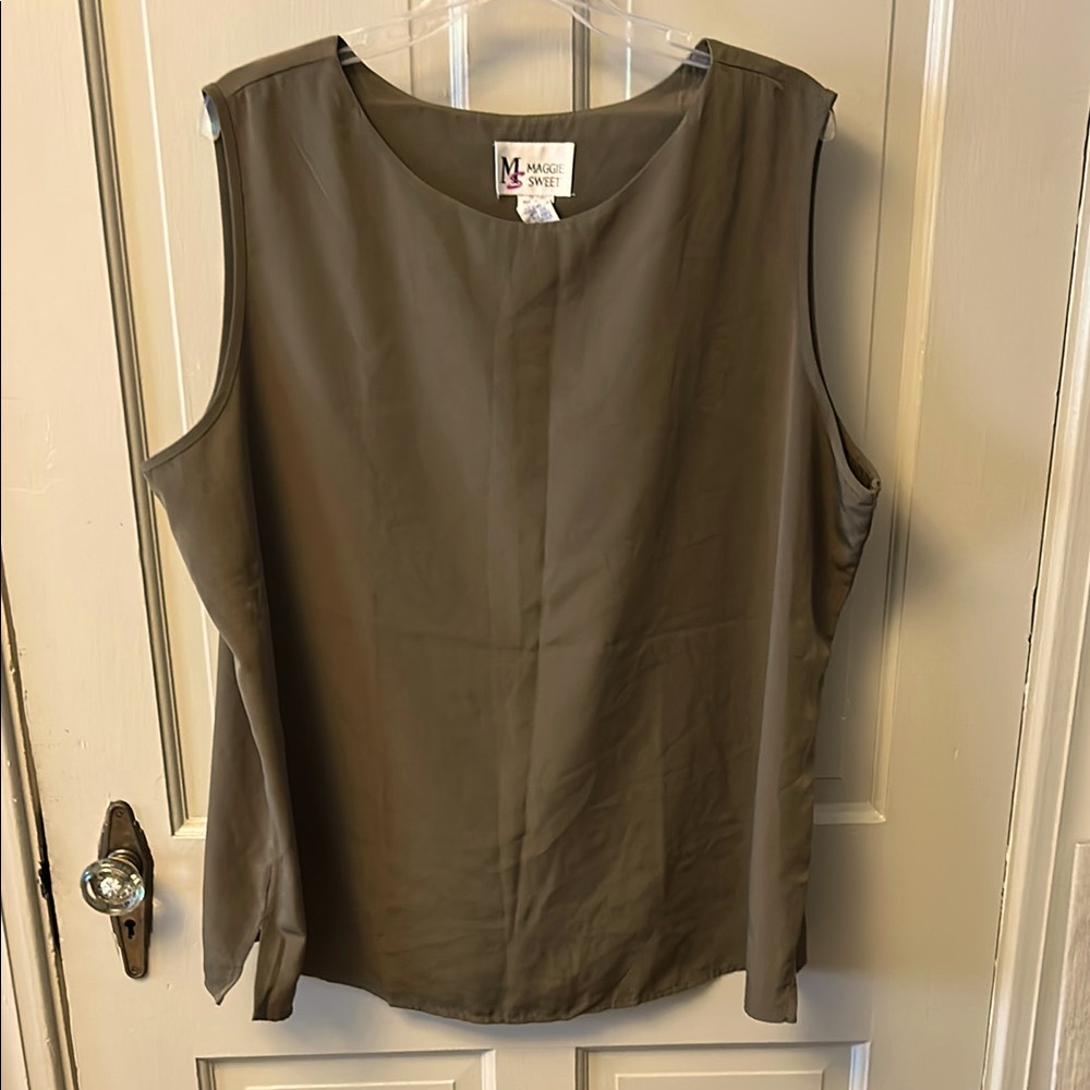 Olive Green Sleeveless Tank